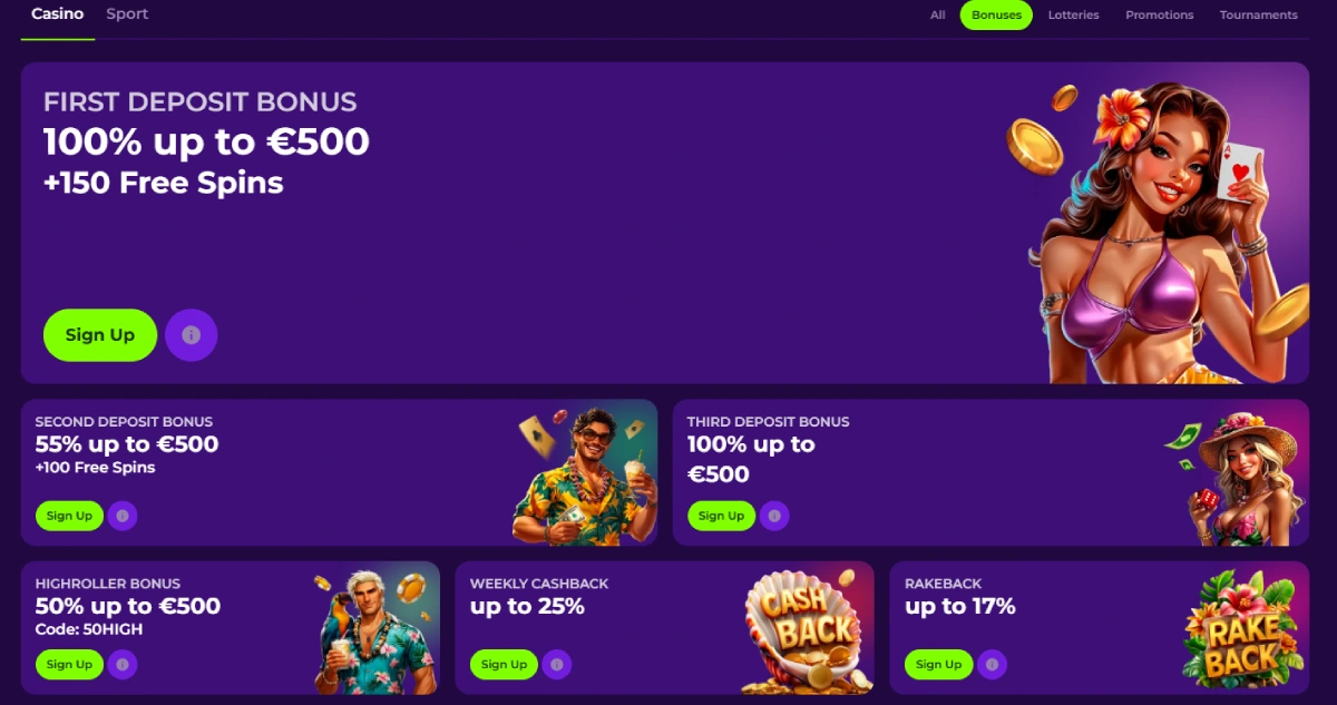 gambloria casino bonuses